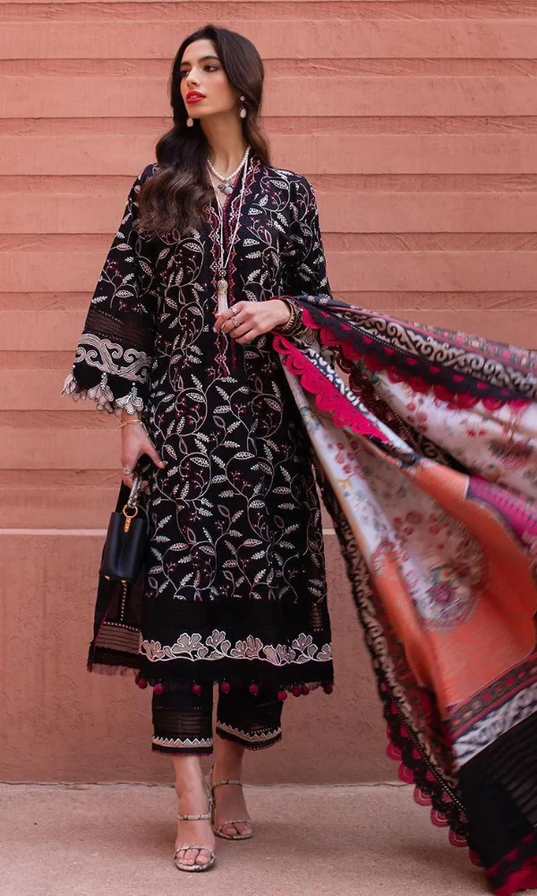 Maria.b – 3PC Lawn Embroidered Suit price in Pakistan