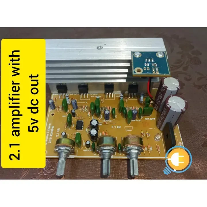 2.1 Channel Circuit TDA2030 and 2050 Audio Amplifier Board Subwoofer price in Pakistan