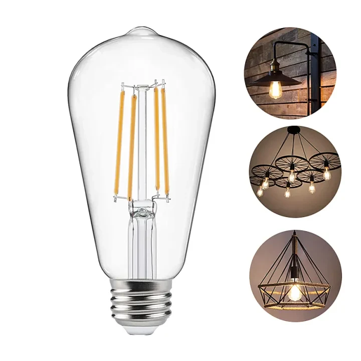 4W Filament Vintage Bulb  E27 Holder For Home Decor  Ceiling Hanging Lights price in Pakistan