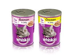 Whiskas Tin Chicken or Salmon Jelly Cat Food 390Gm price in Pakistan