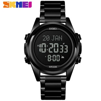 SKMEI Fashion Muslim Prayer Reminder Qibla Direction Waterproof Hijri Watches For Men Women 1667 price in Pakistan