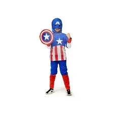 Captain America Costume For Kids With Eye and Head Cover From 3 Year To 10 Year price in Pakistan