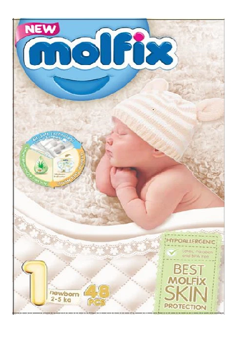 Molfix Diaper,Size 1, Newborn, 2-5Kg, 44Pcs,Twin Pack price in Pakistan