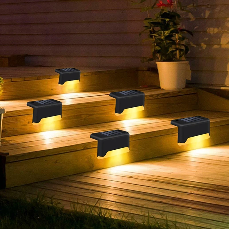 4Pcs Solar Step Light LED Waterproof Stair Railing Courtyard Decorative Fence Light price in Pakistan