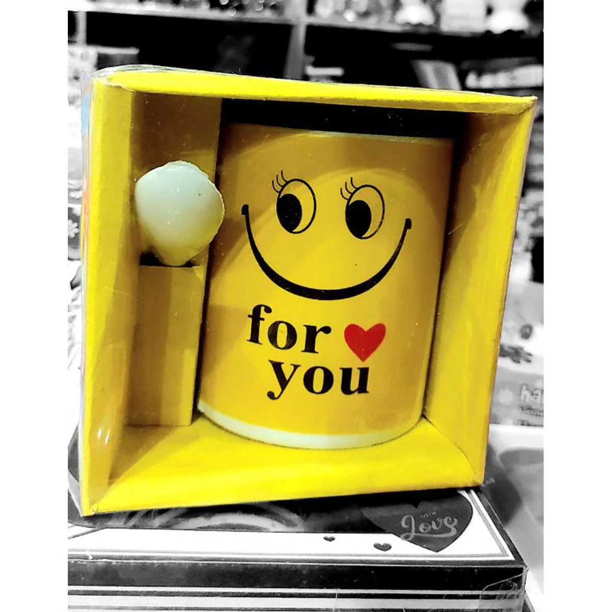 Smily Cup with Spoon for your love ones or treat yourself. 300Ml price in Pakistan