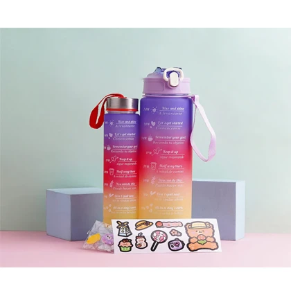 2 in 1 Motivational Water Bottle-Style 6 price in Pakistan