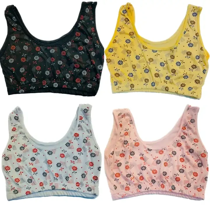 4 Bras Printing Women & Ladies & Girls Multi colour Adjustable price in Pakistan