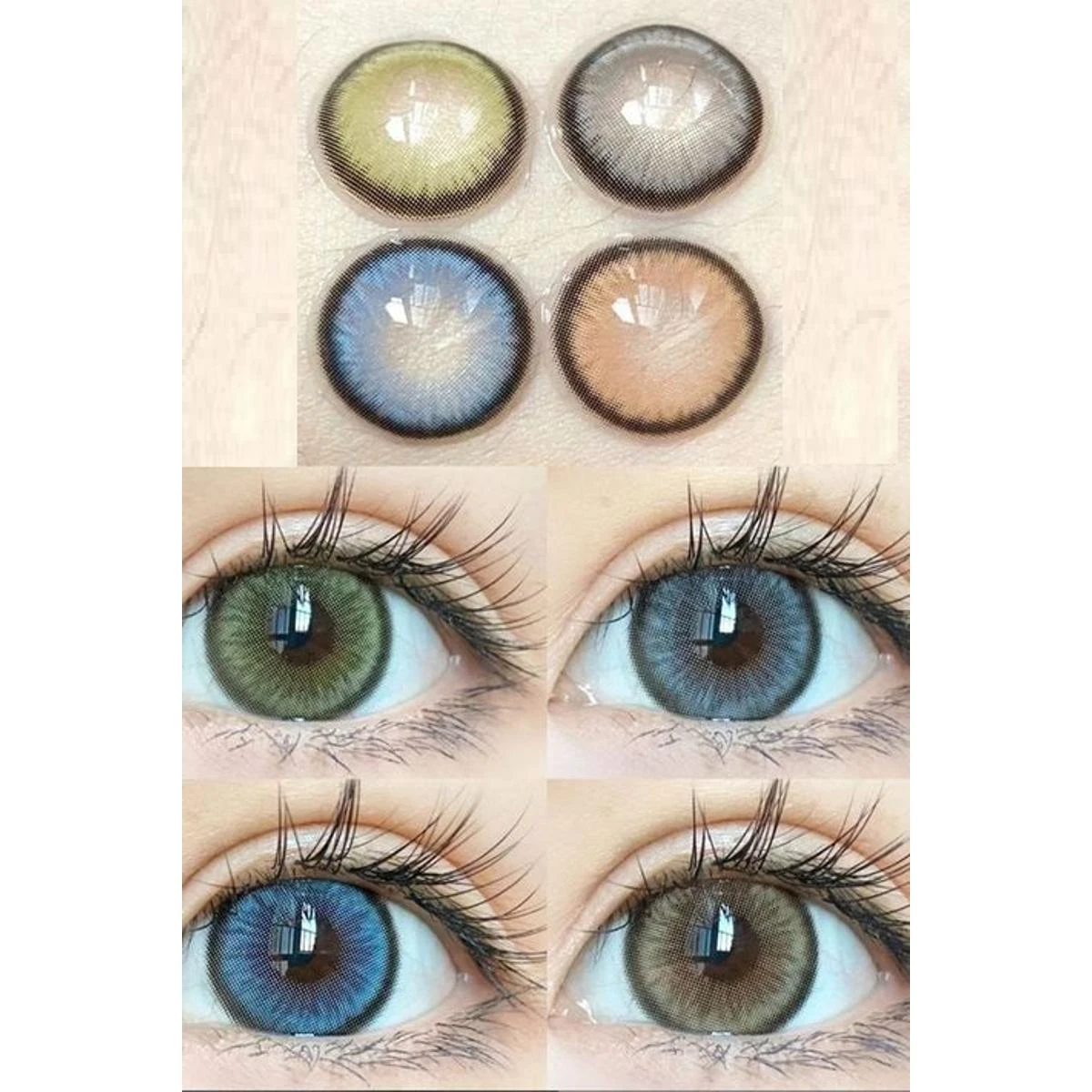 1 Pair Unisex Color Lens Charming Big Eye Makeup Cosmetic Colour Contact Lenses Beauty Tool Lenses For girls price in Pakistan