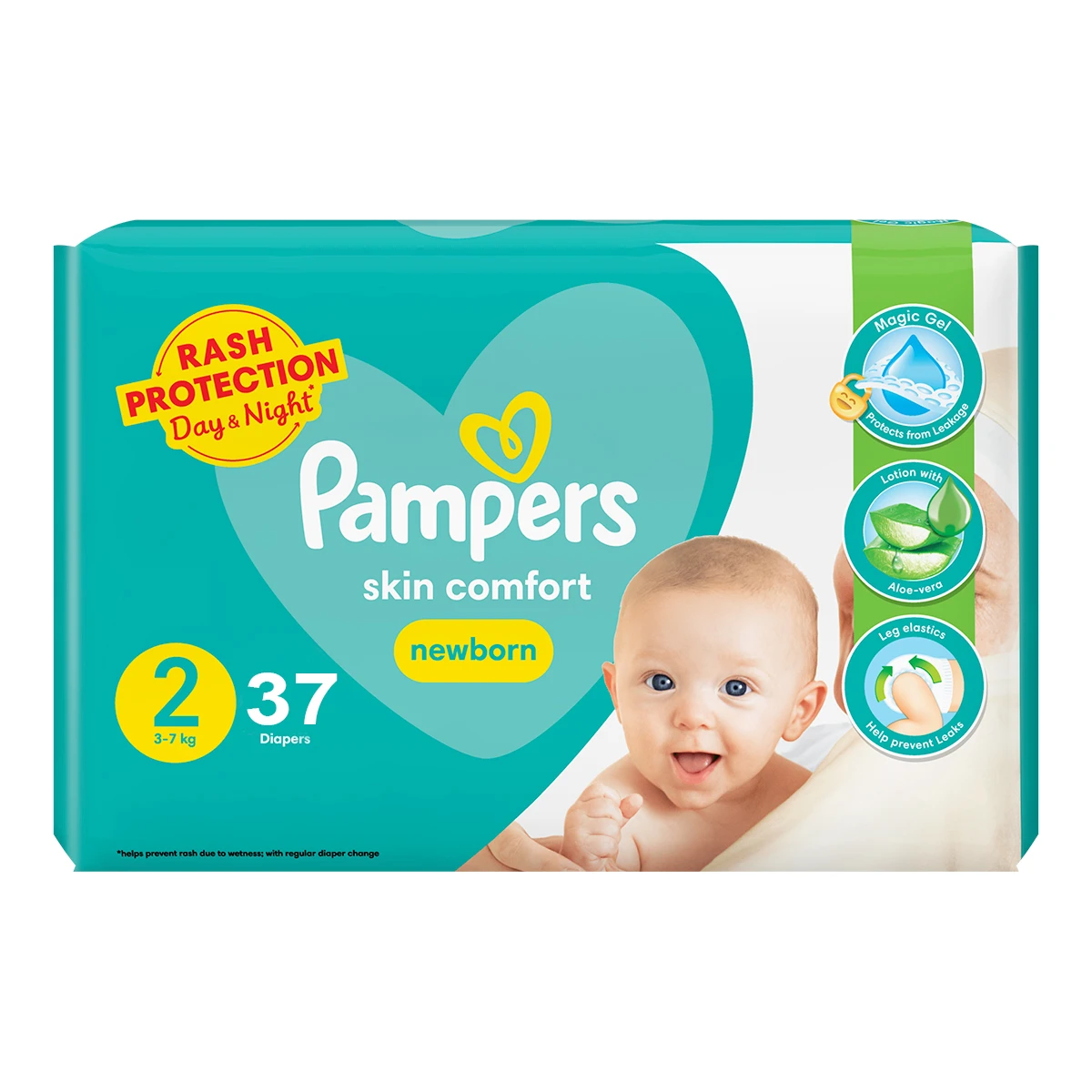 Pampers Taped Baby Diapers (Size 2 Small, 37 Pcs) price in Pakistan