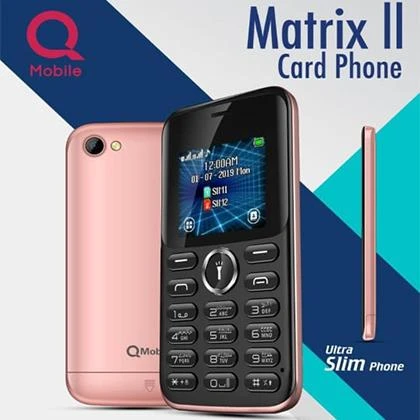 Qmobile Matrix II Card Phone 1.8 Inch Dislplay – Dual Sim – Any Color price in Pakistan