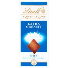 LINDT EXCELLENCE MILK CHOCOLATE EXTRA CREAMY 100 GM price in Pakistan