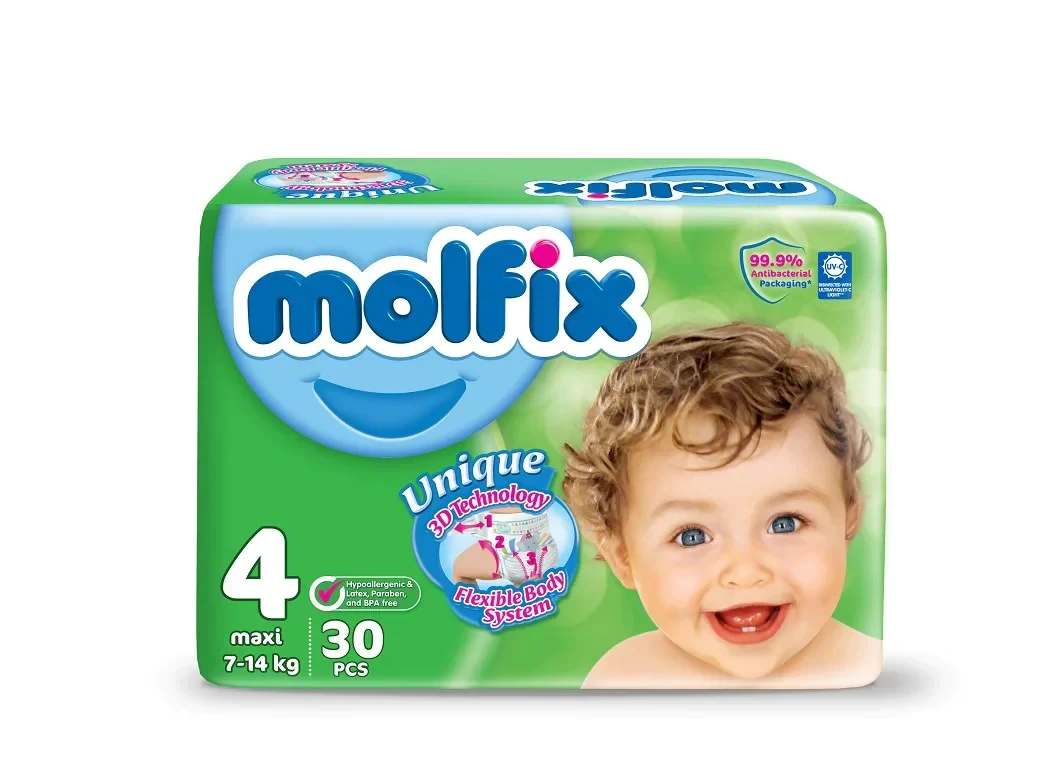 Molfix Diaper Size 4 Maxi (7-14Kg, 30Pcs, TwinPack) price in Pakistan