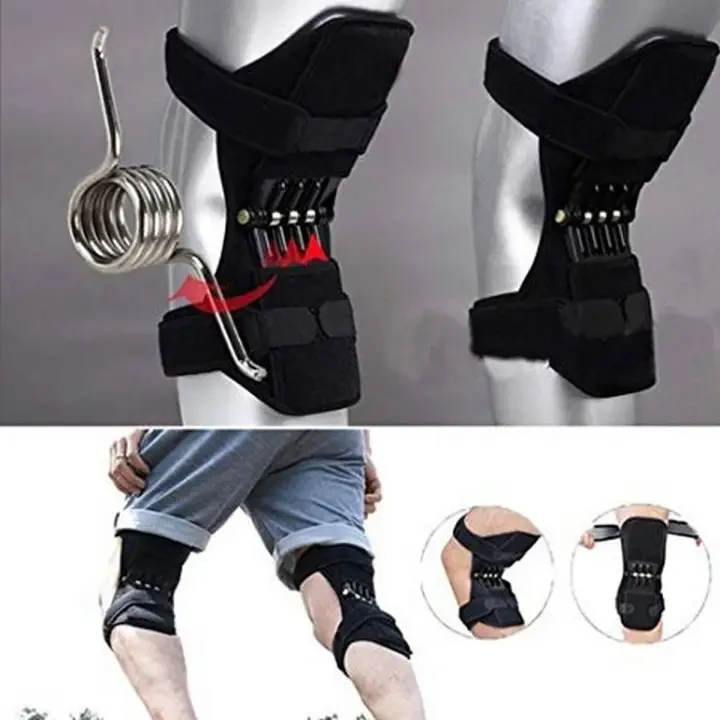 Power Knee Support Belts Breathable Non-Slip Power Lift Knee Pads Rebound Spring Force Knee Booster price in Pakistan