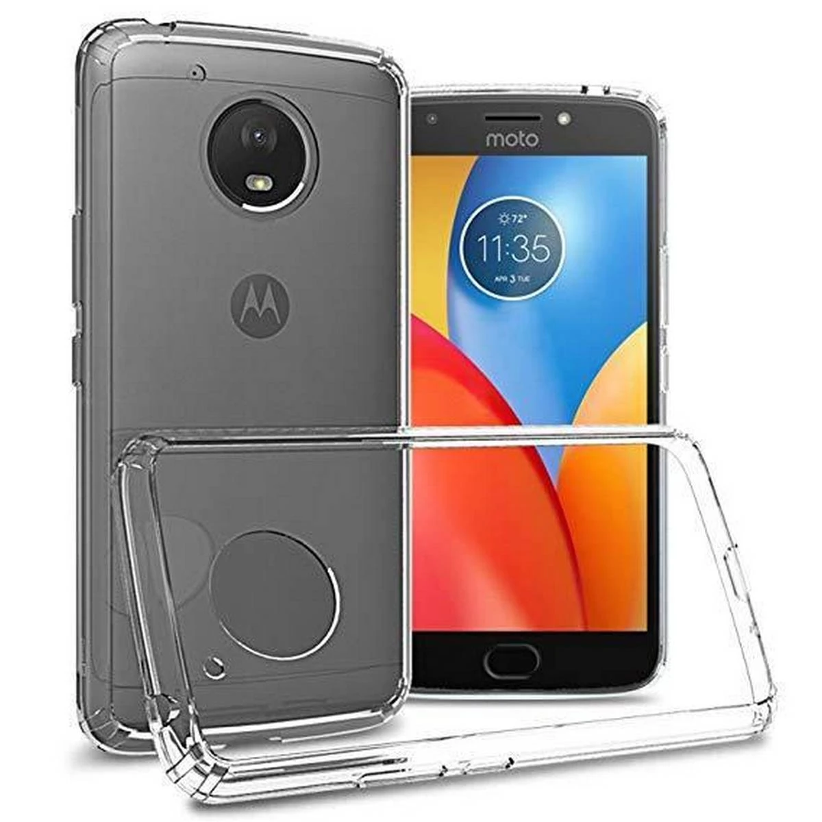 Motorola E4 Soft Shock Proof Jelly Back Cover Transparent price in Pakistan