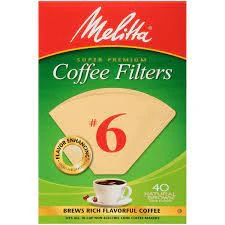 Melitta #6 Super Premium Cone Coffee Filters 40 Count price in Pakistan