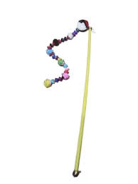 Cat Teaser Toy Feather Wand Kitten nteractive Toys Stick Rod for Cat Teaser Catcher Playing Fun,with Ring price in Pakistan