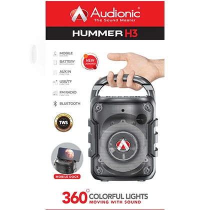 Latest Model Audionic HUMMER H3 Rechargeable Portable Speaker – New Launching Speaker price in Pakistan