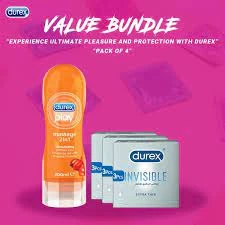 Durex Pack of 4 – Durex Invisible Extra Thin 12’s price in Pakistan