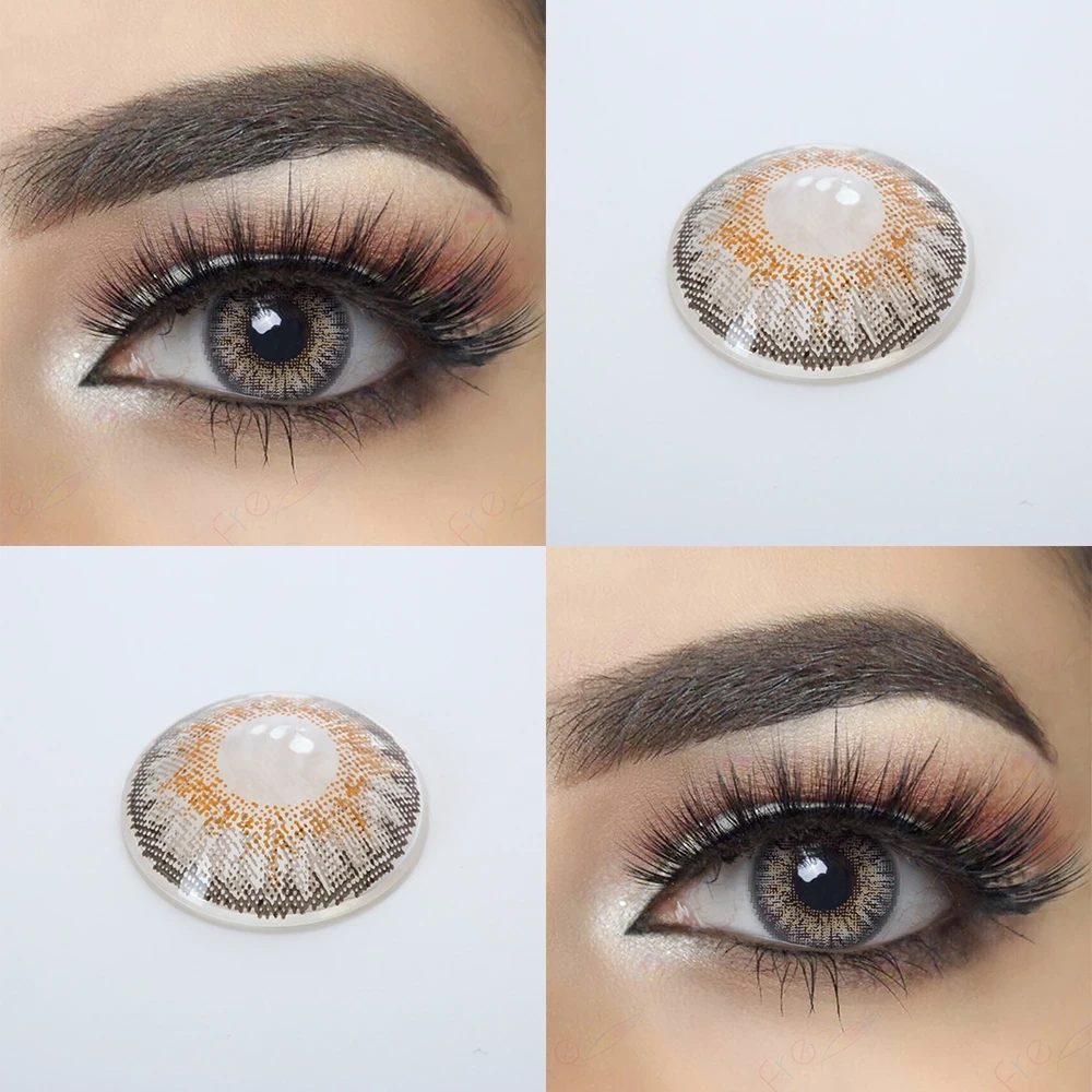 New Pair of Eye Contact Lenses Hazel soft + Free kit case and water – Fresh color for 5 to 6 time Use,disposible lenses, lense, eye lense price in Pakistan