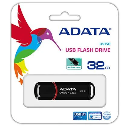 ADATA 32GB USB FLASH DRIVE UV150 BLACK – 5 Years Warranty price in Pakistan