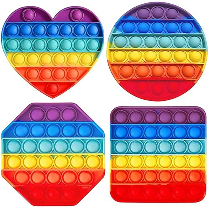 Kids pack of 4 popits push popit toy for kids – excellent quality – silicon material price in Pakistan