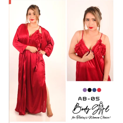 Body Girl 2-Pieces Camisole & Gown For Girls & Women – Purple price in Pakistan