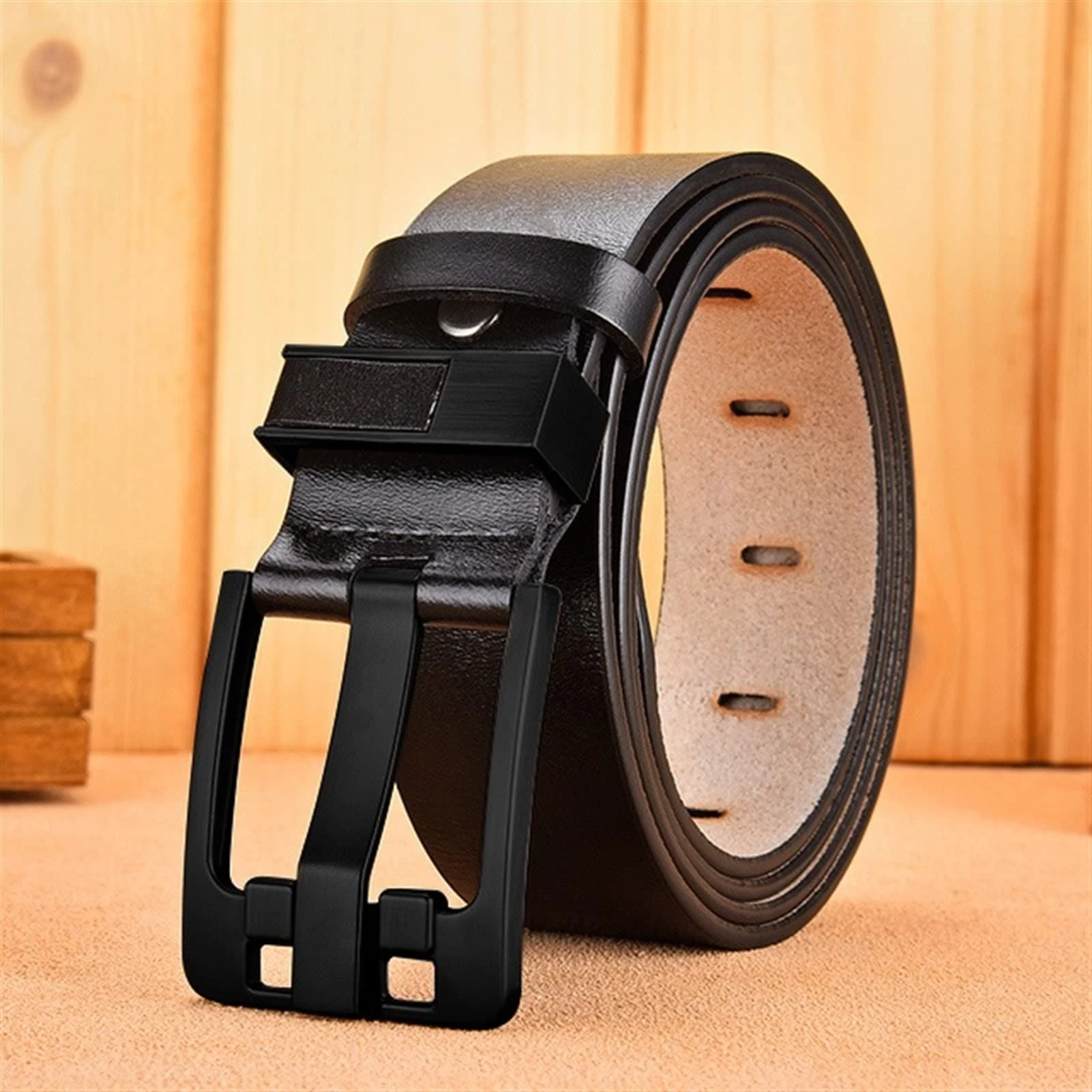 Men belt leather luxury strap male belts for men new fashion classice vintage pin buckle price in Pakistan