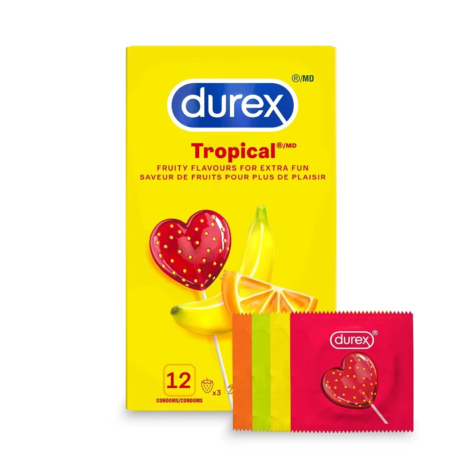 Durex Coloured & Flavoured Condoms, 12-Pack price in Pakistan