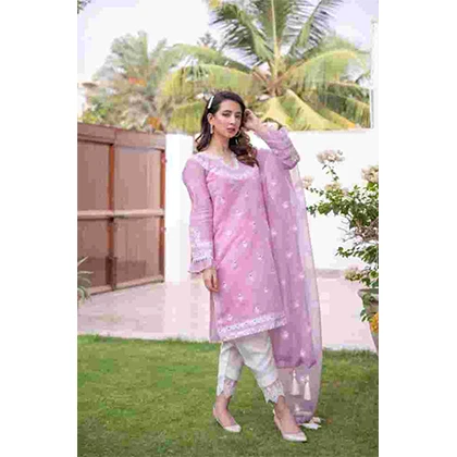 3PC Lawn Embroidered Shirt with Embroidered Bamber Chiffon Dupatta – BFLE821 (B) price in Pakistan