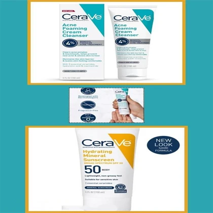 Facial Cleanser And Sunscreen – Pack Of 2 price in Pakistan