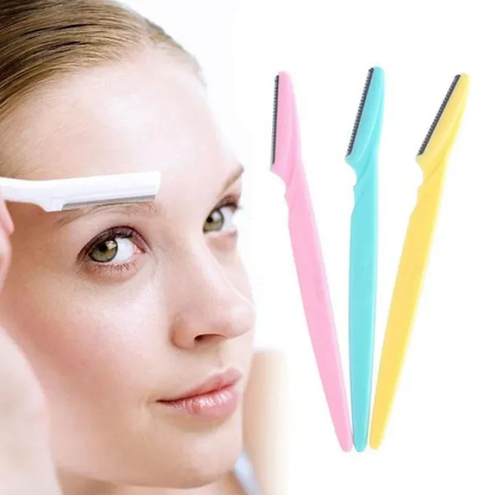 Triple Pack Korean Twinkle Eyebrow Razors – Safe and Easy Facial Hair Remover and Eyebrow Trimmer Tool for Women with Exfoliating Face Function and Stainless Steel Safety Cover for Sensitive Skin(Pack of 3)) price in Pakistan