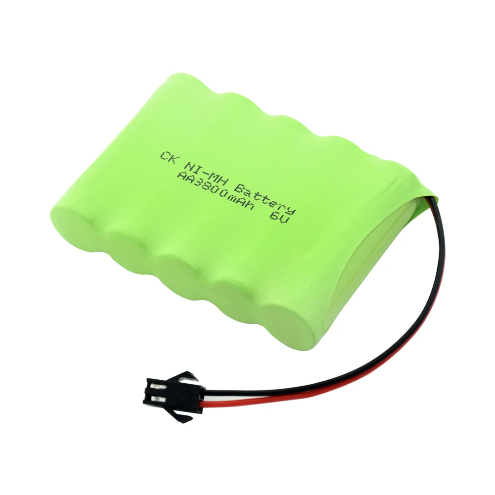 6 Volt 5 Cell Battery 6v 3800mAh AA Ni-MH Battery 5AA Cell Pack Rechargeable SM 2Pin Connector price in Pakistan