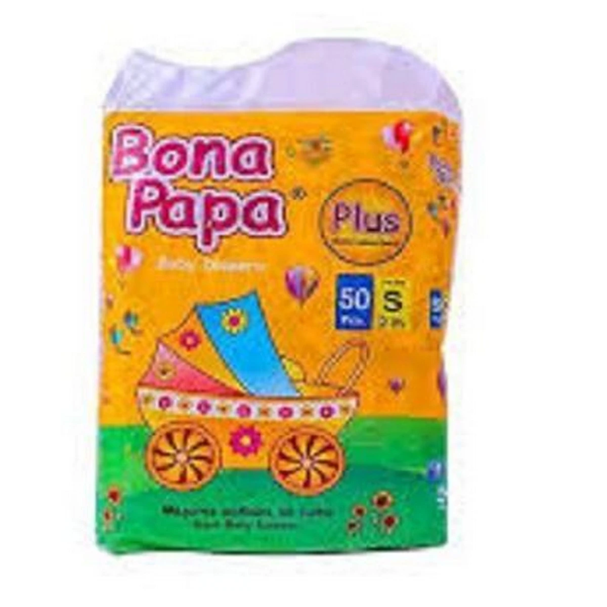 BonaPapa Plus Baby Diapers Small Size 50pcs -( Plastic price in Pakistan