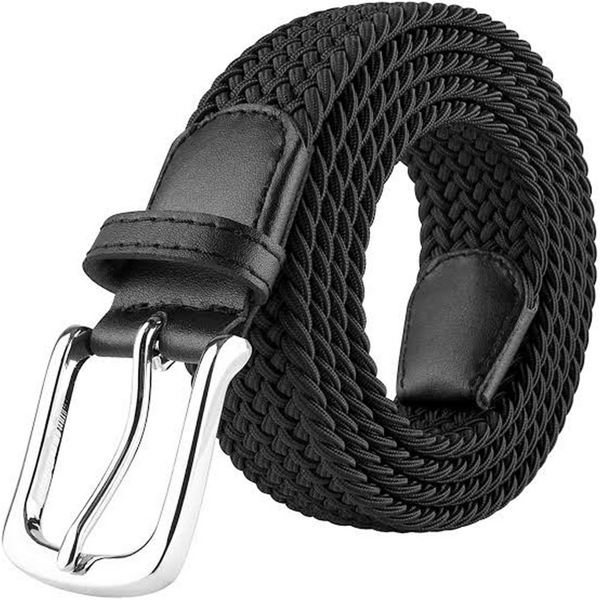 Braided elastic woven leather stretchable Belt for Men & Boys price in Pakistan