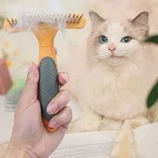 Pet Cat Short Long Thick Hair Shedding Remove Grooming Tool Comb Brush for Cats Dogs Pets PS313 PS-GR price in Pakistan