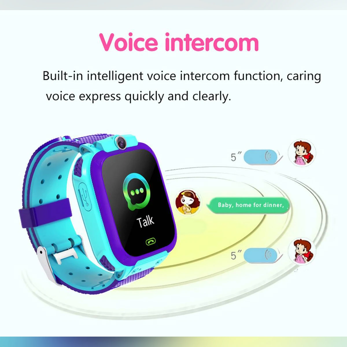 1pcs Q12 Children Smart Watch Non-waterproof Voice chat 3 colors price in Pakistan