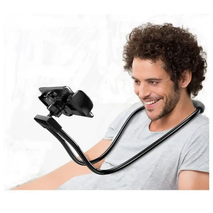 Flexible Neck Stand Mobile Holder – Black price in Pakistan