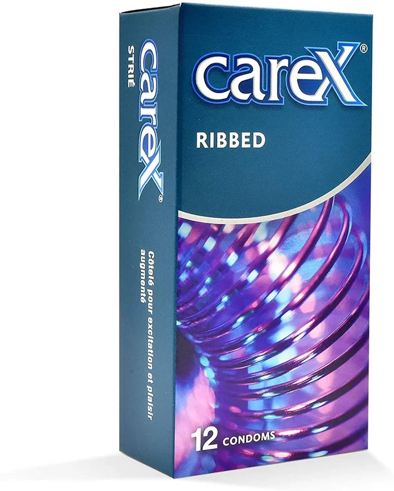 Carex Ribbed Condoms – Pack of 12 price in Pakistan