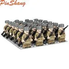 PinShang 24pcs Military Soldier Building Blocks Army Array Building Bricks Minifigures Toys For Boys Birthday Christmas Gifts price in Pakistan
