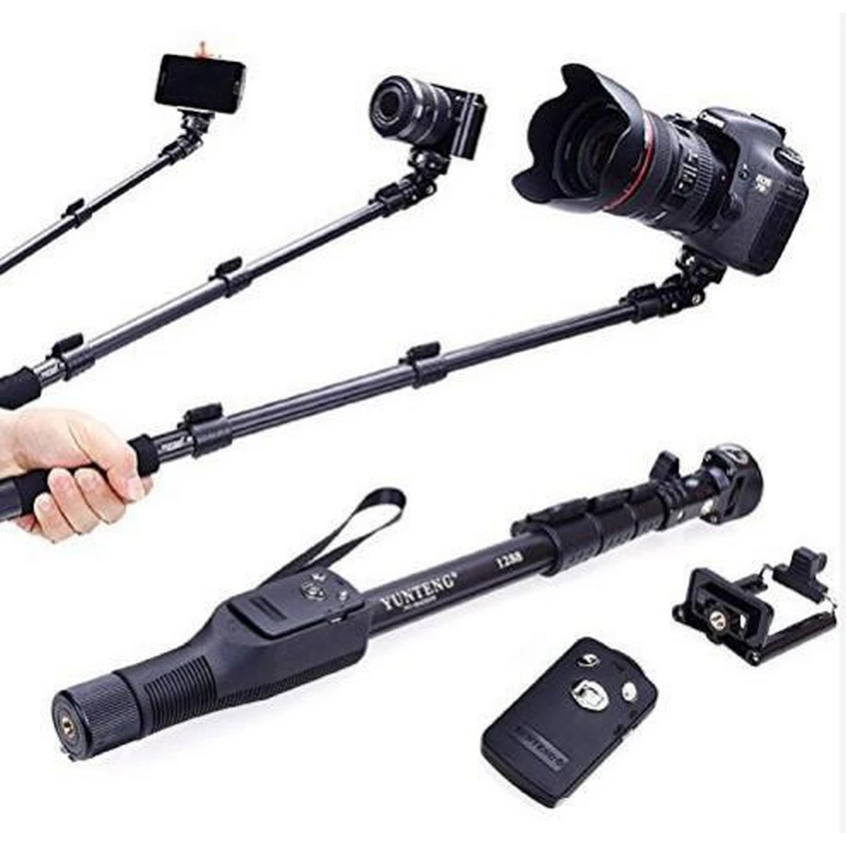 Original yunteng YT-1288 Bluetooth Selfie Stick 4 Feet For Smartphone & Digital Camera price in Pakistan