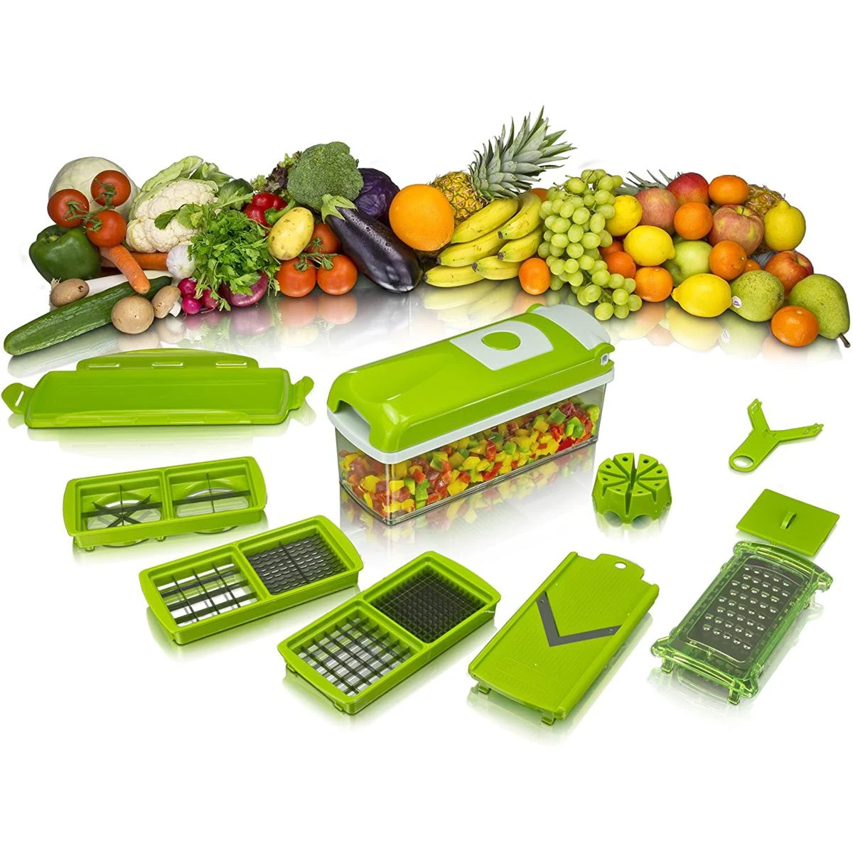 Speedy Chopper 12 Pieces Nicer Dicer Plus Fruit & Vegetable Slicer All in One Kitchen price in Pakistan