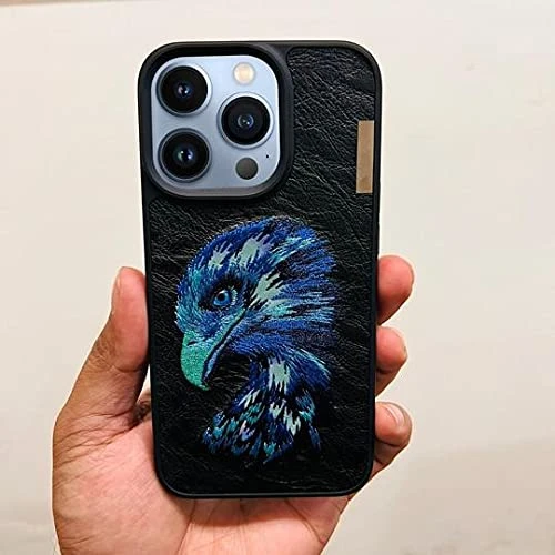 Eagle Embroidery case for Iphone 12 &13 pro max price in Pakistan