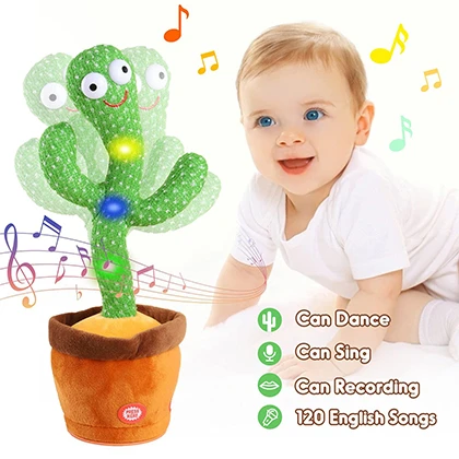 Kids Dancing Cactus Toys for Baby Boys and Girls, Talking Sunny Cactus Toy Electronic Plush Toy Singing, price in Pakistan