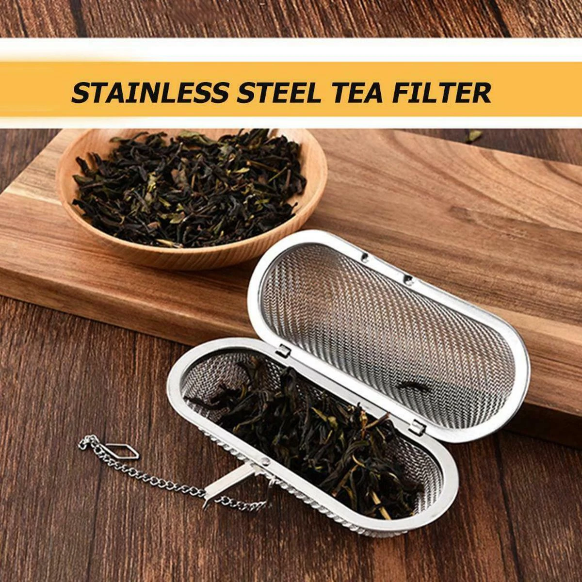 Reusable Stainless Steel Mesh Tea Infusers Long Mesh Tea Cage Strainer Coffee Herb Spice Filter Diffuser price in Pakistan