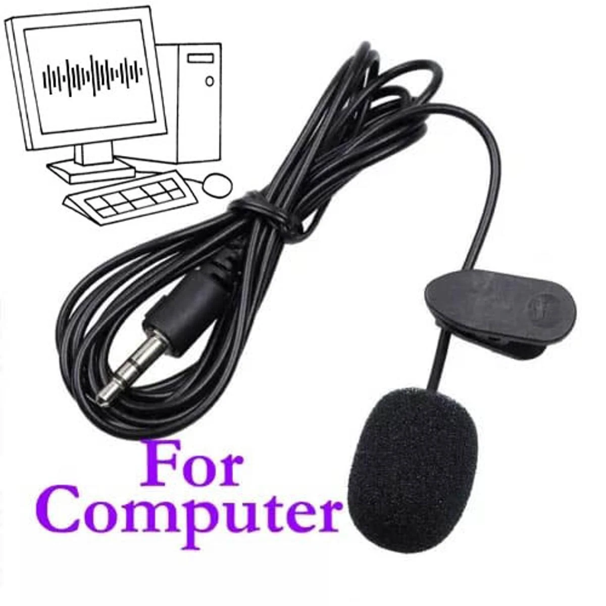 Lavalier Lapel Microphone Kit Clip On Omnidirectional Condenser Lav Mic for DSLR, PC price in Pakistan