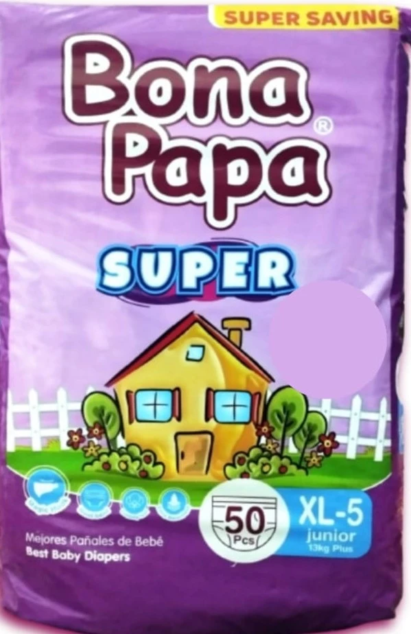 Bona Papa SUPER Baby Diaper XL Size – 50pcs Pack price in Pakistan
