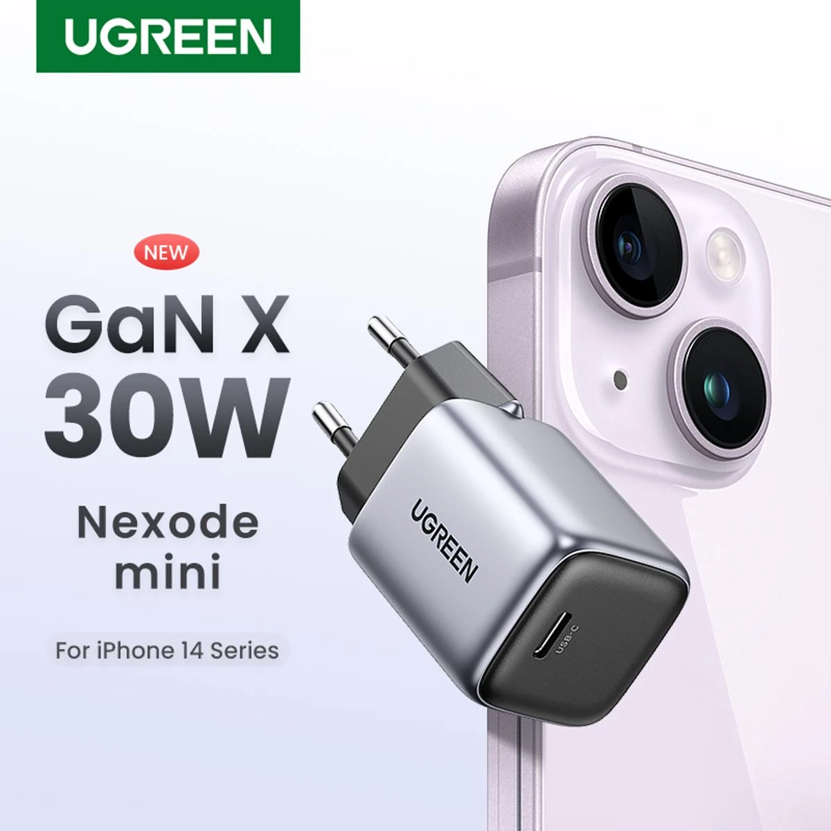 UGREEN 30W GaN Charger PD Fast USB Type C Wall Charger USB C PD3.0 QC3.0 Quick Charging for iPhone 14 pro Max 13 price in Pakistan