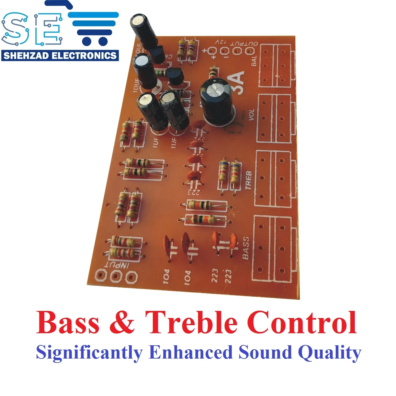 Bass Tone Treble Stereo Kit Volume Control price in Pakistan