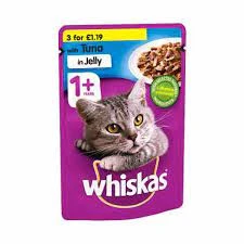 whiskas Adult Wet Cat Food Pouches Tuna in Jelly 100g price in Pakistan