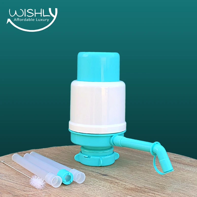 Wishly Manual Hand press Water Suction Pump Dispenser for 19 Liter5 Gallon Dada Water bottleCan Large price in Pakistan
